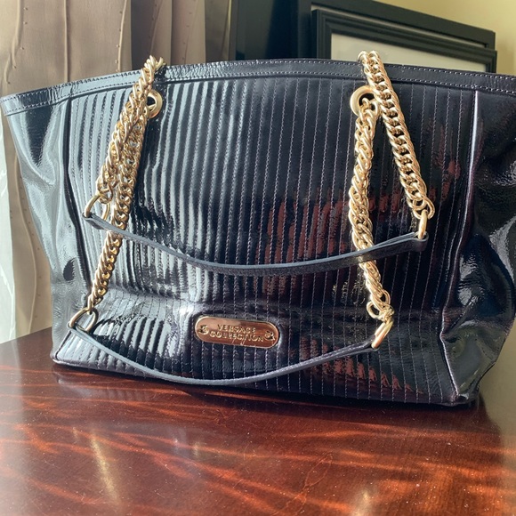 Versace Collection Authentic Leather Tote - Picture 8 of 9